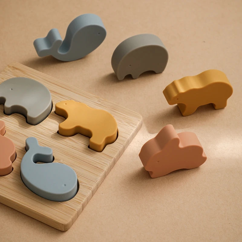 Cartoon Animal Jigsaw Puzzle Toys for Children 